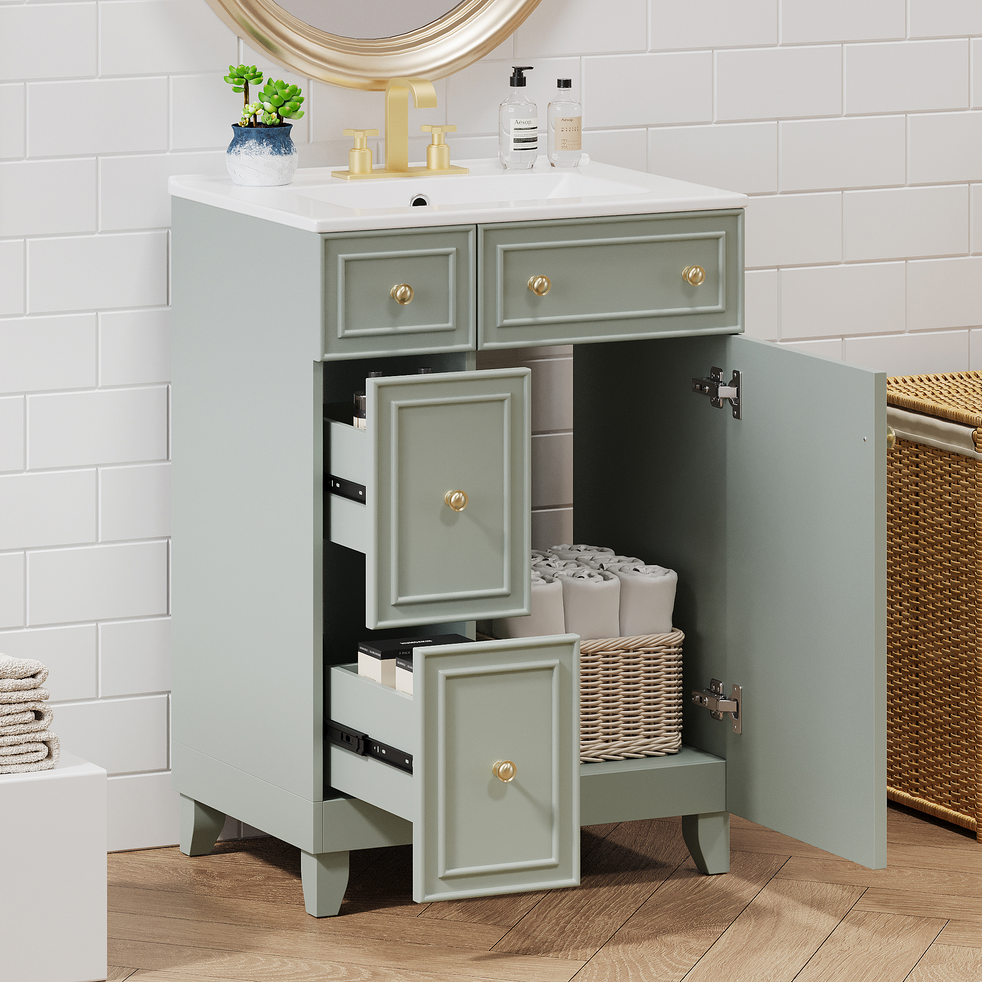 The Cove 18 in Bath Vanity with Sink small-space furniture selected for compact homes